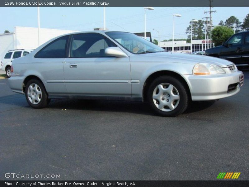 Vogue Silver Metallic / Gray 1998 Honda Civic EX Coupe