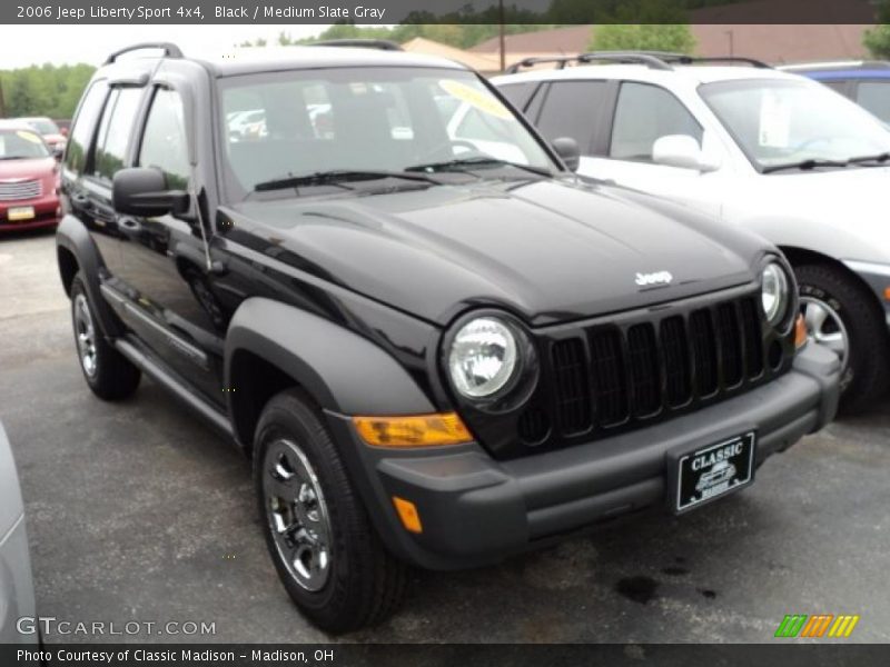 Black / Medium Slate Gray 2006 Jeep Liberty Sport 4x4