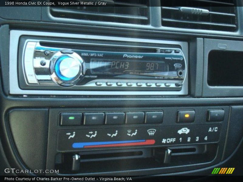 Vogue Silver Metallic / Gray 1998 Honda Civic EX Coupe