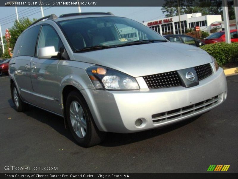 Silver Mist Metallic / Gray 2006 Nissan Quest 3.5 SL