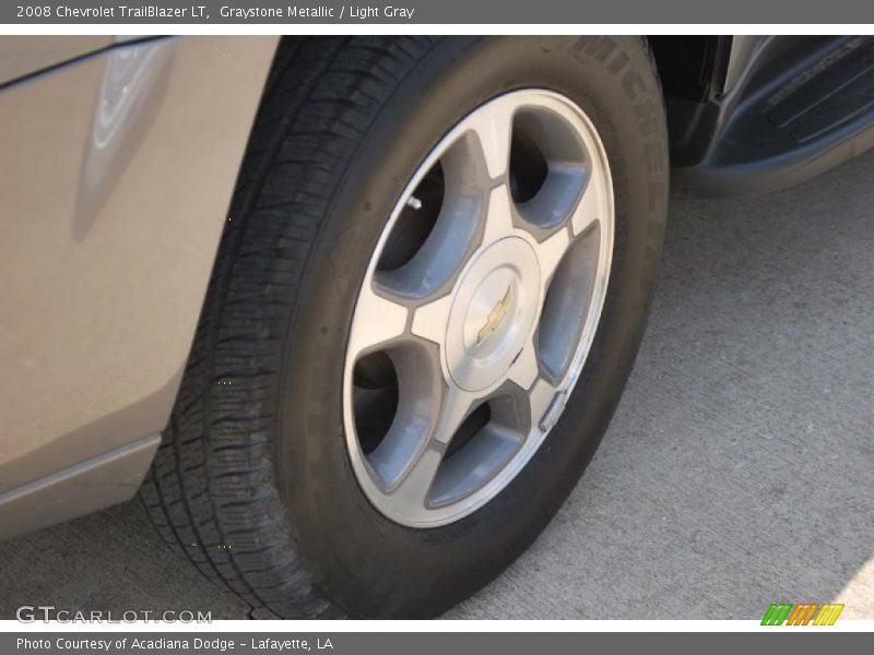 Graystone Metallic / Light Gray 2008 Chevrolet TrailBlazer LT