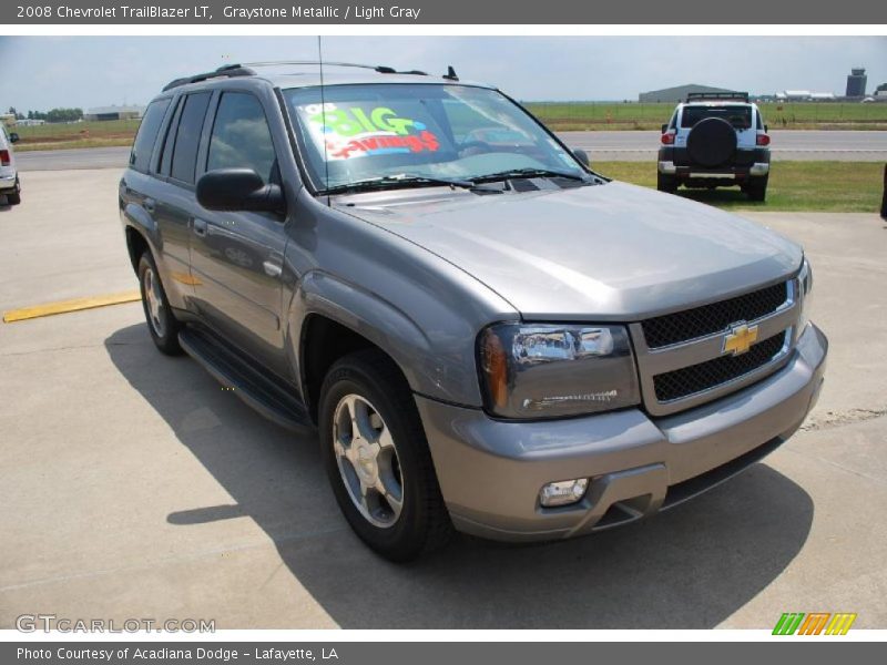Graystone Metallic / Light Gray 2008 Chevrolet TrailBlazer LT