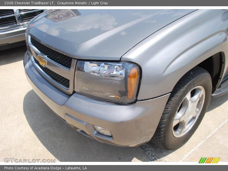 Graystone Metallic / Light Gray 2008 Chevrolet TrailBlazer LT