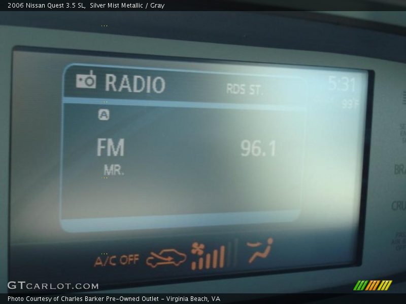 Silver Mist Metallic / Gray 2006 Nissan Quest 3.5 SL