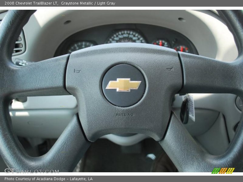 Graystone Metallic / Light Gray 2008 Chevrolet TrailBlazer LT