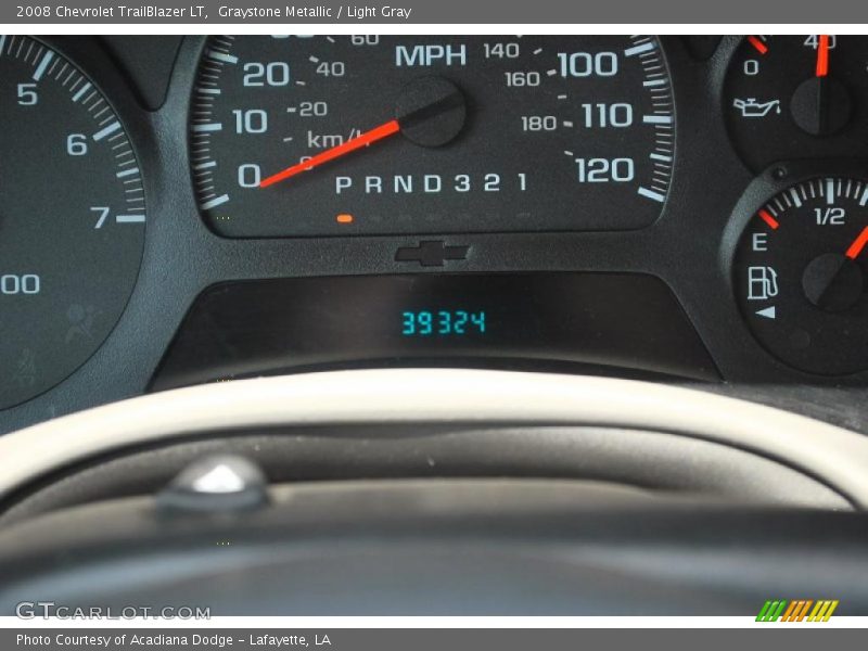 Graystone Metallic / Light Gray 2008 Chevrolet TrailBlazer LT