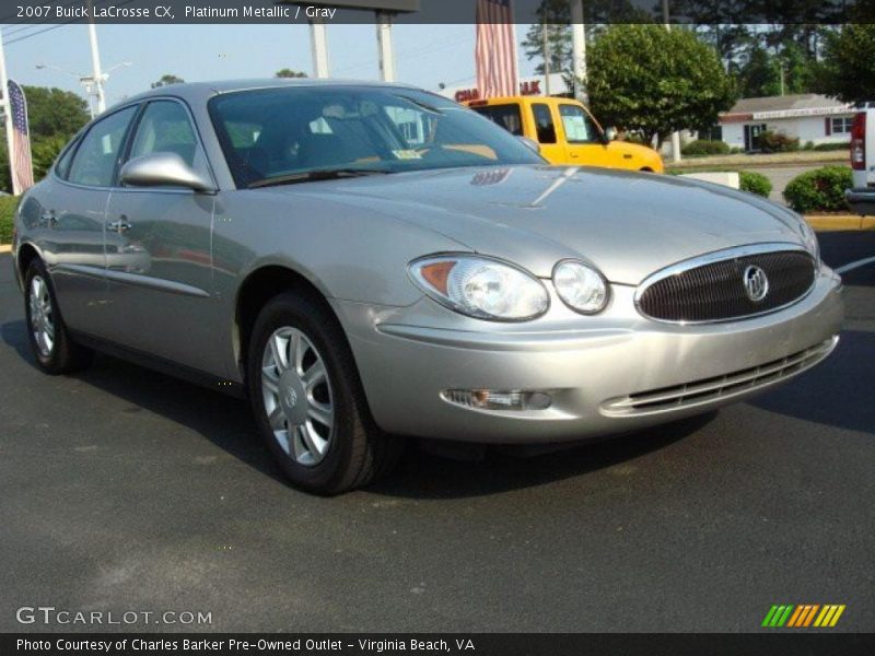 Platinum Metallic / Gray 2007 Buick LaCrosse CX