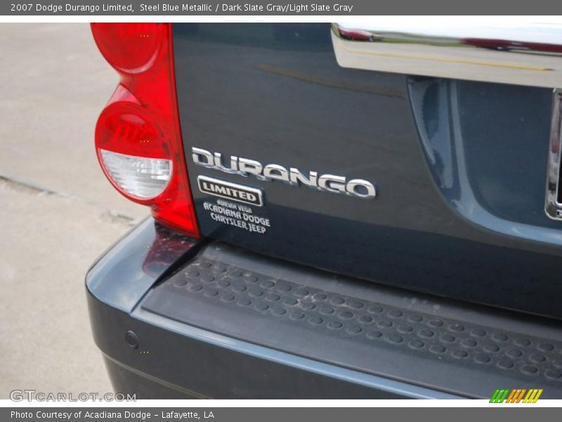 Steel Blue Metallic / Dark Slate Gray/Light Slate Gray 2007 Dodge Durango Limited