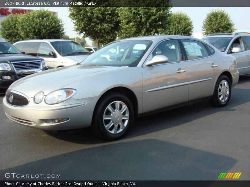 Platinum Metallic / Gray 2007 Buick LaCrosse CX