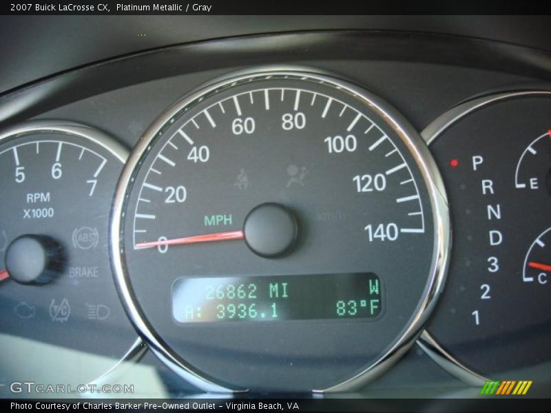 Platinum Metallic / Gray 2007 Buick LaCrosse CX