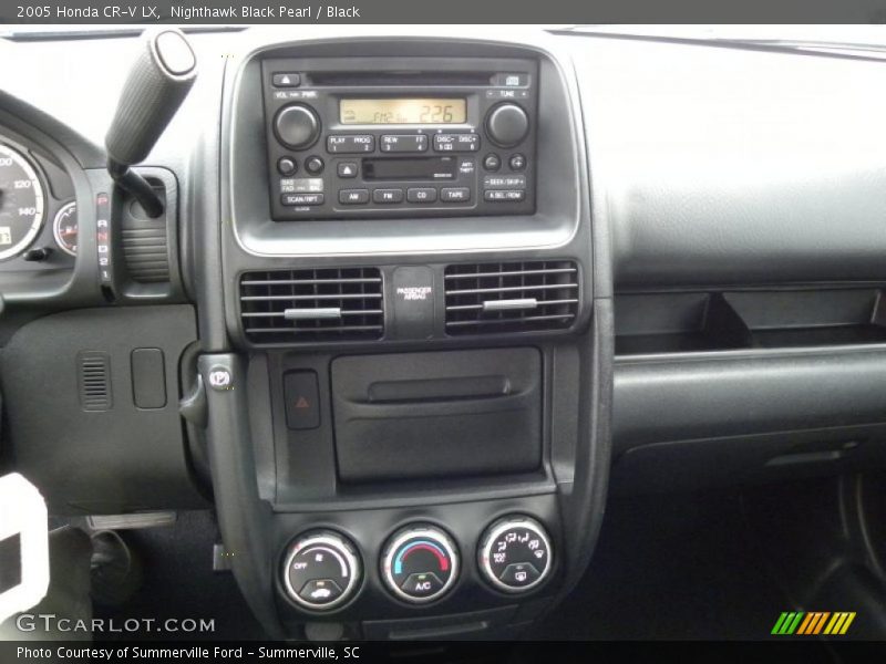 Controls of 2005 CR-V LX