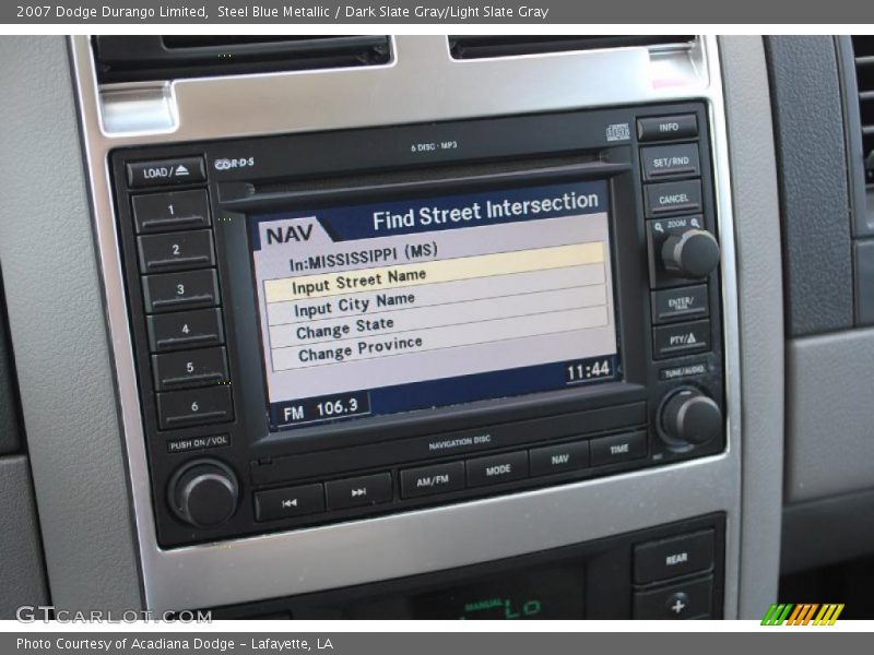 Steel Blue Metallic / Dark Slate Gray/Light Slate Gray 2007 Dodge Durango Limited
