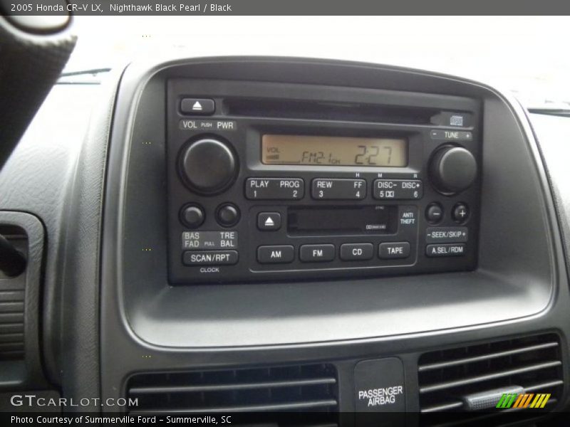 Controls of 2005 CR-V LX