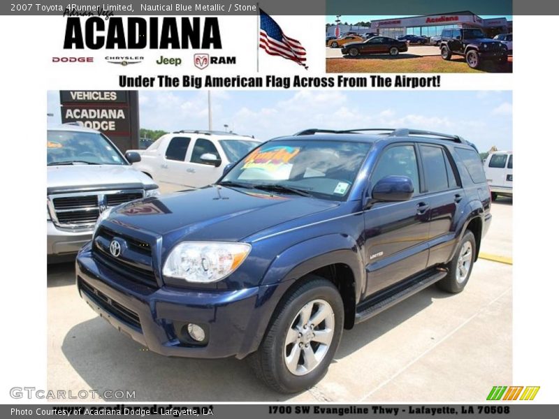 Nautical Blue Metallic / Stone 2007 Toyota 4Runner Limited