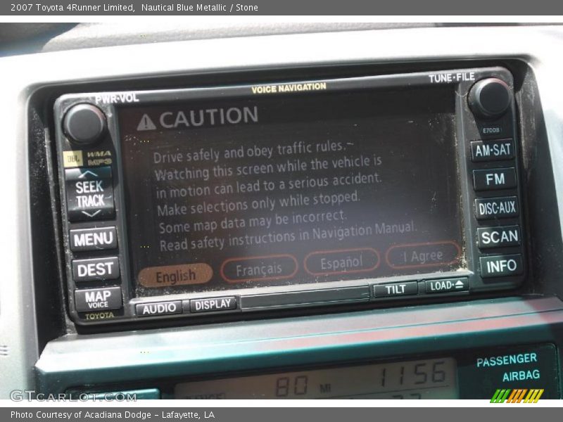 Nautical Blue Metallic / Stone 2007 Toyota 4Runner Limited