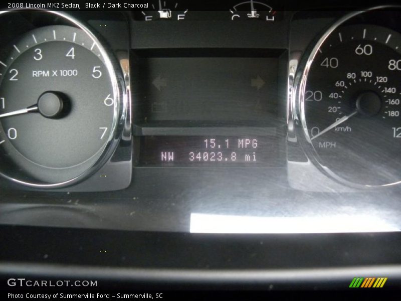 Black / Dark Charcoal 2008 Lincoln MKZ Sedan