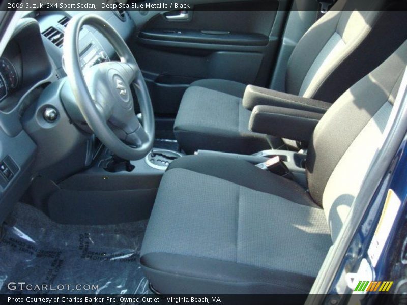 Deep Sea Blue Metallic / Black 2009 Suzuki SX4 Sport Sedan