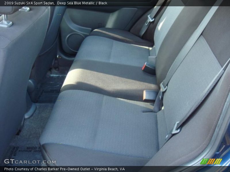 Deep Sea Blue Metallic / Black 2009 Suzuki SX4 Sport Sedan