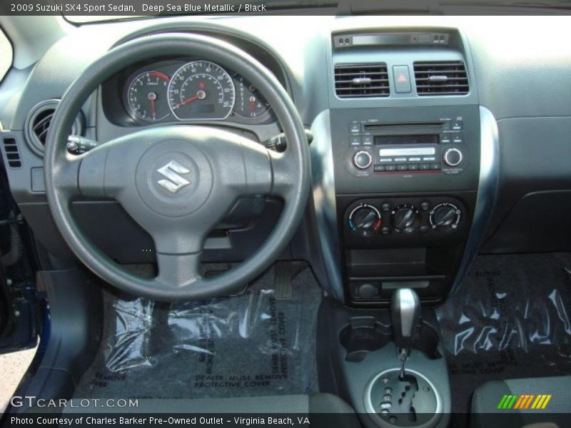 Deep Sea Blue Metallic / Black 2009 Suzuki SX4 Sport Sedan