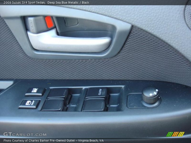 Deep Sea Blue Metallic / Black 2009 Suzuki SX4 Sport Sedan