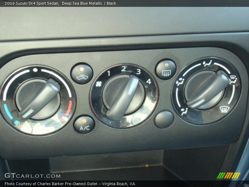 Deep Sea Blue Metallic / Black 2009 Suzuki SX4 Sport Sedan
