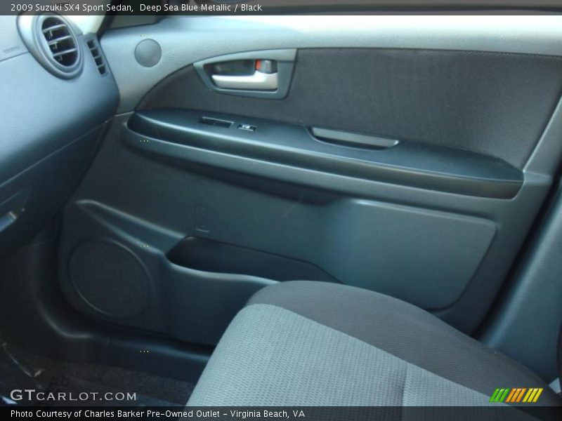 Deep Sea Blue Metallic / Black 2009 Suzuki SX4 Sport Sedan