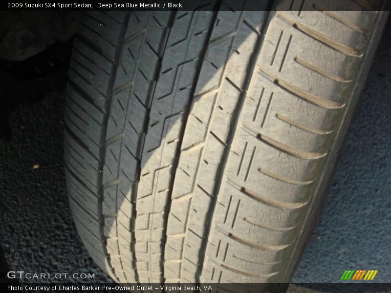 Deep Sea Blue Metallic / Black 2009 Suzuki SX4 Sport Sedan