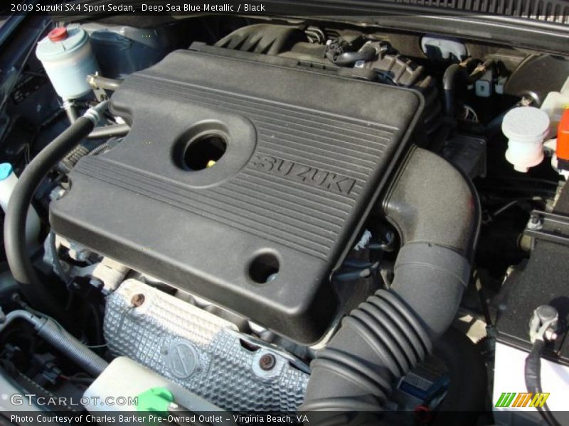 Deep Sea Blue Metallic / Black 2009 Suzuki SX4 Sport Sedan