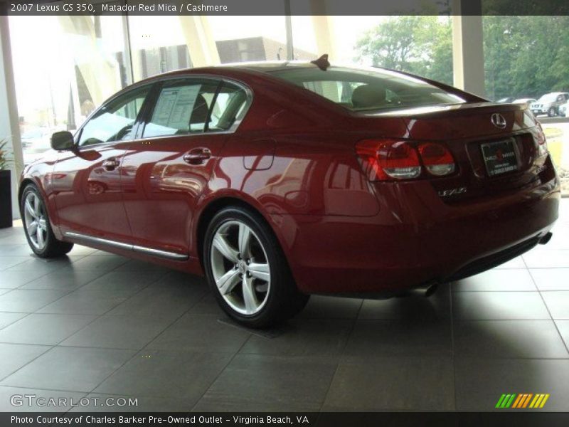 Matador Red Mica / Cashmere 2007 Lexus GS 350