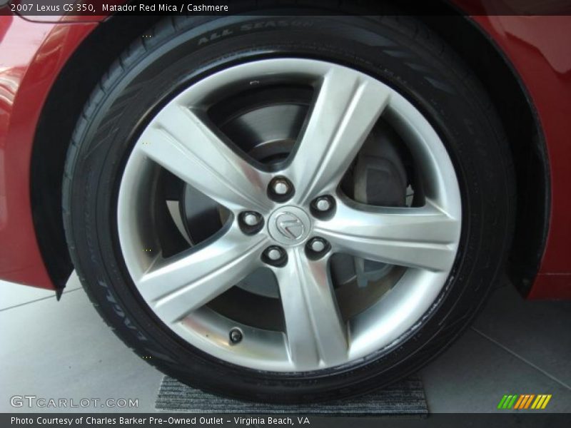 Matador Red Mica / Cashmere 2007 Lexus GS 350