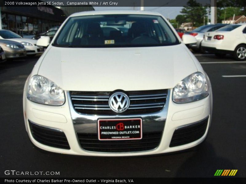 Campanella White / Art Grey 2008 Volkswagen Jetta SE Sedan