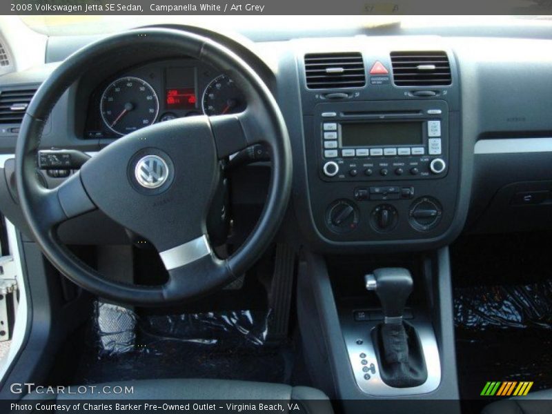 Campanella White / Art Grey 2008 Volkswagen Jetta SE Sedan