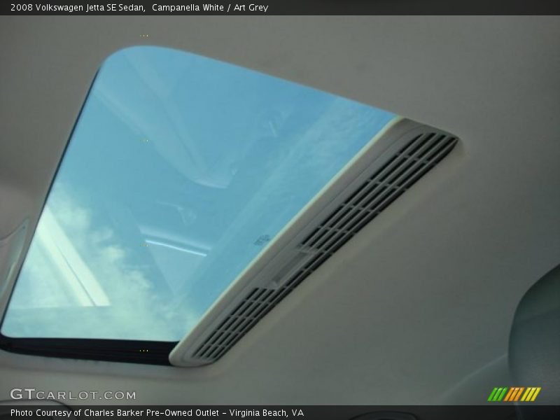 Campanella White / Art Grey 2008 Volkswagen Jetta SE Sedan