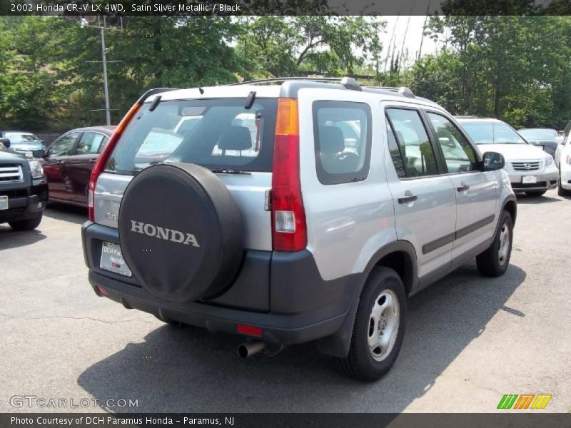 Satin Silver Metallic / Black 2002 Honda CR-V LX 4WD