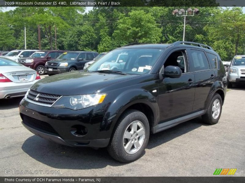 Labrador Black Pearl / Black 2009 Mitsubishi Outlander ES 4WD