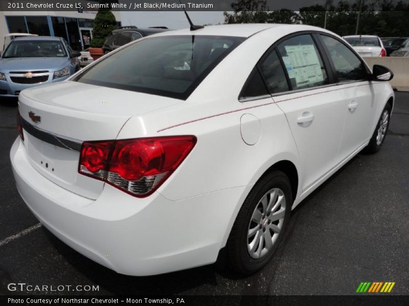 Summit White / Jet Black/Medium Titanium 2011 Chevrolet Cruze LS