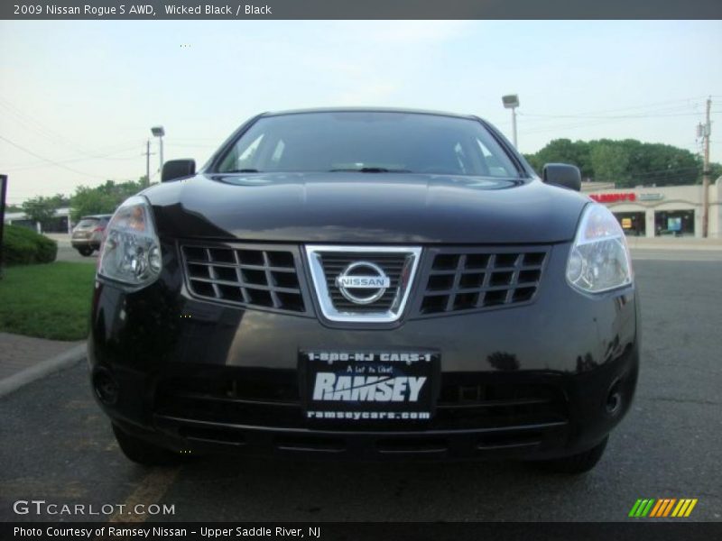 Wicked Black / Black 2009 Nissan Rogue S AWD