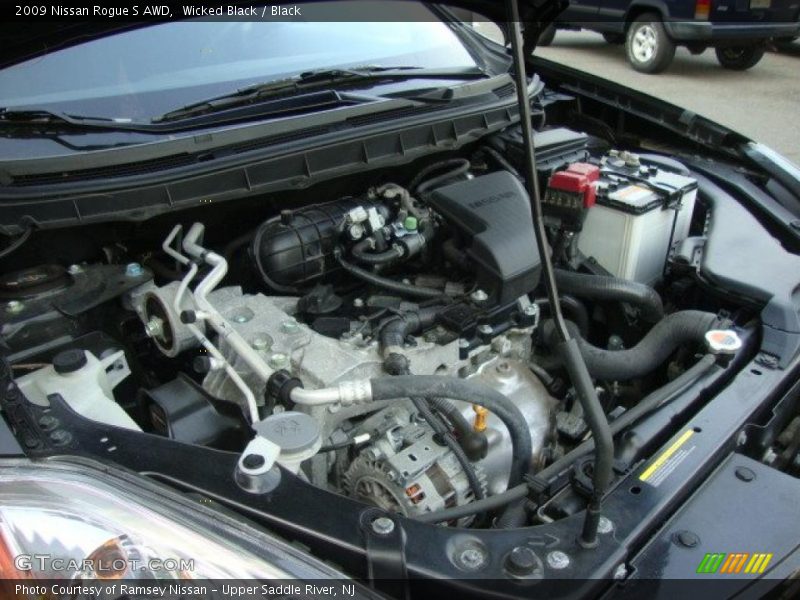 Wicked Black / Black 2009 Nissan Rogue S AWD