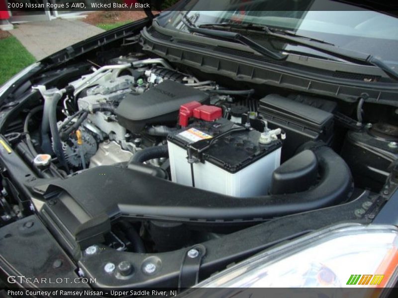 Wicked Black / Black 2009 Nissan Rogue S AWD