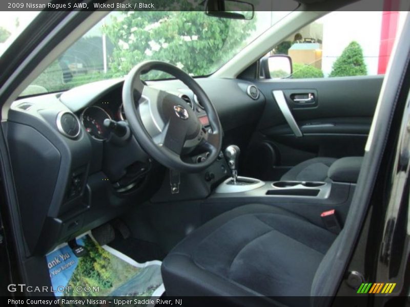 Wicked Black / Black 2009 Nissan Rogue S AWD