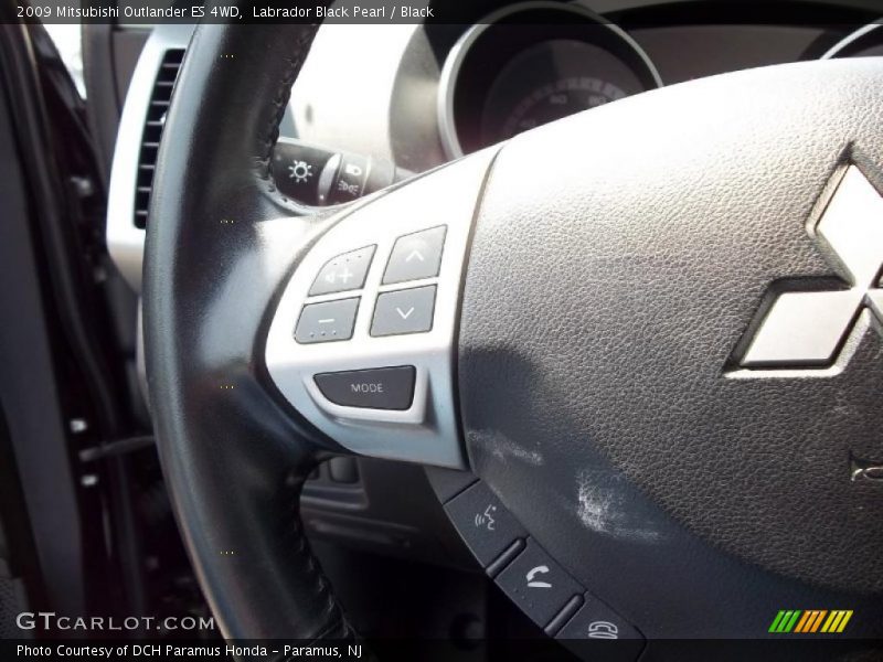 Labrador Black Pearl / Black 2009 Mitsubishi Outlander ES 4WD
