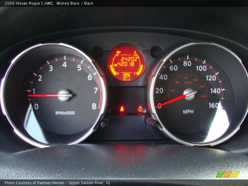 Wicked Black / Black 2009 Nissan Rogue S AWD