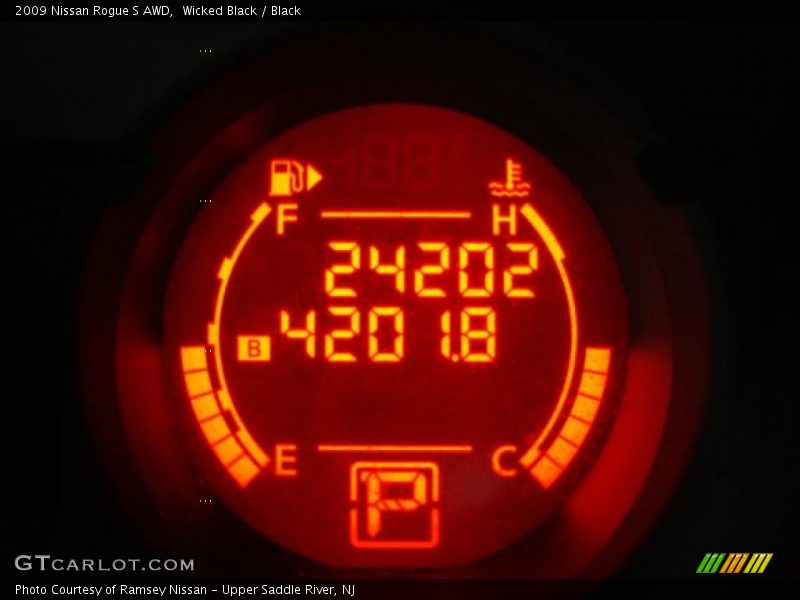 Wicked Black / Black 2009 Nissan Rogue S AWD