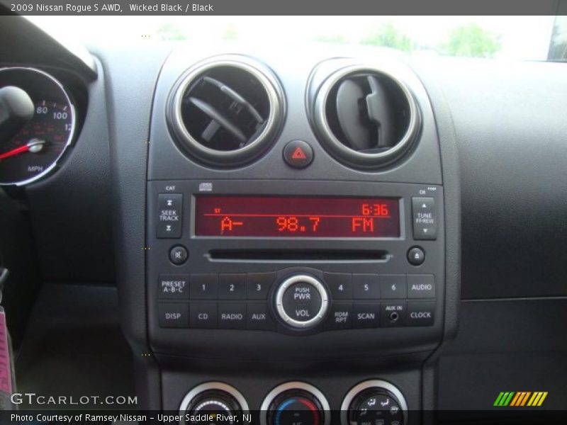 Wicked Black / Black 2009 Nissan Rogue S AWD