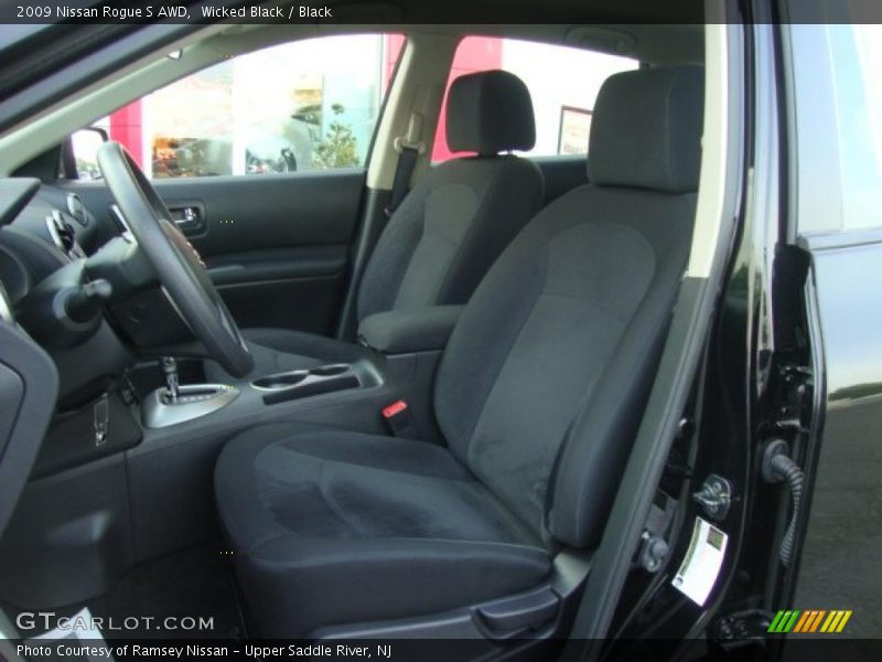 Wicked Black / Black 2009 Nissan Rogue S AWD