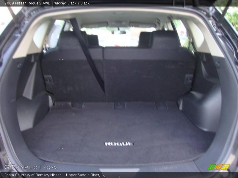 Wicked Black / Black 2009 Nissan Rogue S AWD
