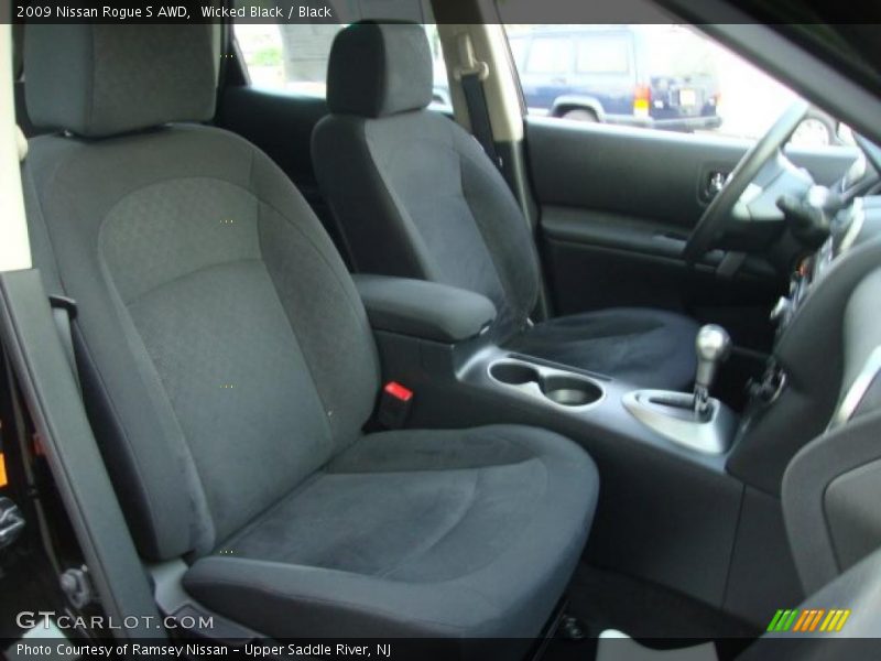 Wicked Black / Black 2009 Nissan Rogue S AWD