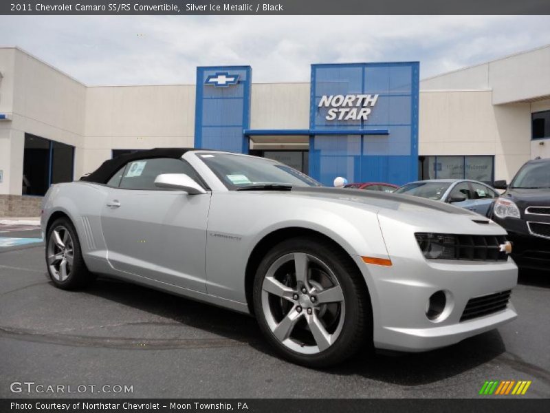 Silver Ice Metallic / Black 2011 Chevrolet Camaro SS/RS Convertible