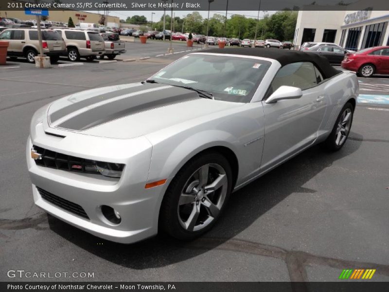 Silver Ice Metallic / Black 2011 Chevrolet Camaro SS/RS Convertible