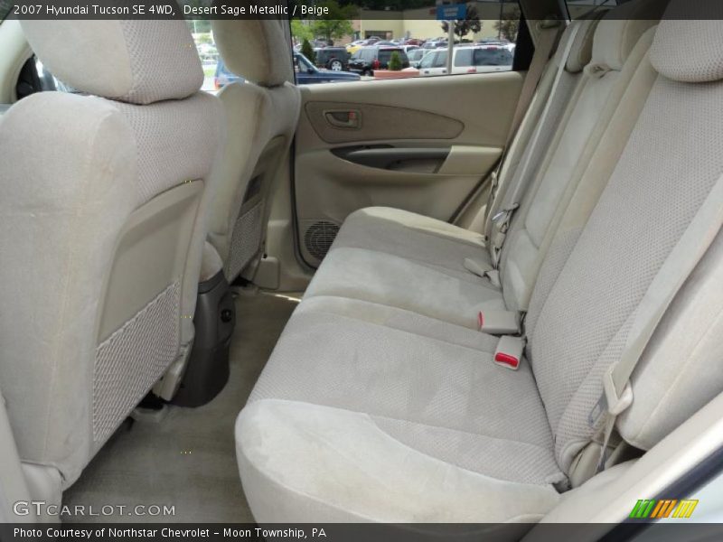 Desert Sage Metallic / Beige 2007 Hyundai Tucson SE 4WD